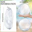 Yinder 24 Pieces Clear Inflatable Beach Ball Under The Sea Party Decorations Sponge Mermaid Party Bubble Summer Pool Floating Ball Ocean Theme Supplies
