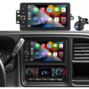 2+64GB Radio for Chevrolet Chevy Silverado 2003 2004 2005 2006,Hummer H2 2003-2007,Tahoe GMC Sierra Yukon 2003-2006,7 inch HD Touchscreen Car Stereo with Wireless CarPlay & Android Auto WiFi GPS FM