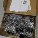 Ravinte 50 Pack 1-1/4 Inch Kitchen Cabinet Knobs Matte Black Zinc Pulls Door Handles for Dresser Drawers