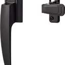 Ideal Security BK1994MB VP Pull Handle with Locking Latch, Surface Mount Storm Door Replacement Handle, Matte Black