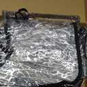 Abbylike 1 Pcs Clear Bag for Stadium Events 12x6x12 Inch Clear Tote Bags with Reinforced Strap and 7 Inch Universal Waterproof Phone Pouch for Concert Men Women Gym Beach Travel