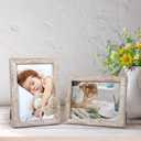 Giftgarden 5x7 Picture Frame Distressed Beige White Set of 12, Multi Rustic Wood Grain 5 by 7 Photo Frames Bulk for Wall or Tabletop Display