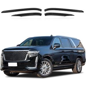 Rear Corner Bumper Guard for Cadillac Escalade 2021-2024 2025 Accessories, 4PCS Rear Bumper Protector Cover Anti Scratch Anti Collision ABS Material (Glossy Black)