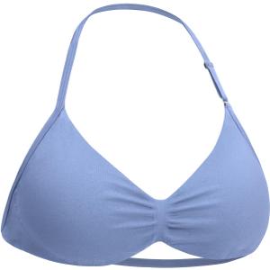 VOYJOY Impact Strappy Bra Sports Bras for Women Basic Crop Workout Sexy Tank Gym Yoga Bra (Blue, L)