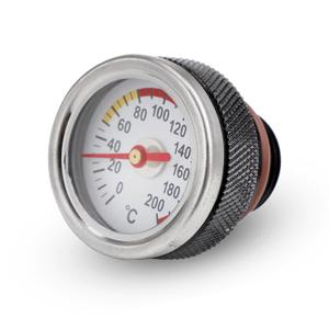 Motorcycle Oil Temperature Gauge,M20x1.5 Oil Temp Temperature Gauge Filler Caps for Motorcycle 0-200 Gauge Engine Valves Caps