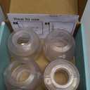 Child Safety Door Knob Cover (4 Pack) Hard-to-Remove Dual-Lock Door Handle Covers for Kids - Reusable Baby Proof Door Knob Locks - Installs Easily, No Tools Needed (Transparent)