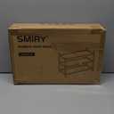 Smiry Bamboo Shoe Rack, 3 Tier Shoe Organizer for Entryway & Closet, Stackable Free Standing Storage Shelf for Shoes, Bags & Plants, Natural