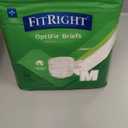 FitRight Adult Diapers, Extra+ Heavy Absorbency, M (Waist Size 32in-44in), 20 Count, OptiFit Incontinence Briefs for Men and Women, Disposable, Moisture-Wicking, Leak Protection,