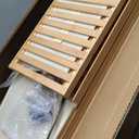 Over The Toilet Storage with 2 Baskets, 4-Tier Bamboo Organizer Rack with Paper Holder & 4 Hooks & Waterproof Feet Pad,Freestanding Shelf for Bathroom(Natural)