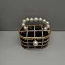 CARIEDO Evening Handbag Women Clutch Purses with Pearl Diamonds for Wedding Prom Birthday Party Dinner Accessories | with Pearl Diamonds, for Wedding, Prom, Birthday Party, Dinner, Accessories