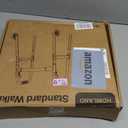 HOMLAND Folding Walkers for Seniors with Wheels, Lightweight Rolling Walker, Height Adjustable Standard Walker with Aluminum Frame, Blue