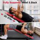 Nicepeople Adjustable Weight Bench up to 6.5'', Dual-Support & ASTM-Certified Workout Bench & 10 Backrests for Chest Shoulders Arms for Home Gym, 660LBS Capacity but Compact and Foldable Strength Bench Apartment Room, 29.3 inches