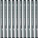 Staedtler 0.05 mm Pigment Liner Fineliner Sketching Drawing Drafting Pens Pack of 10