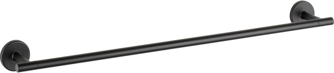 Delta Towel Rack | 24 Inch Matte Black Towel Bar for Bathroom, Kitchen | Trinsic Accessories