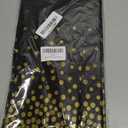 Kopokita 2 Pack Black and Gold Dot Disposable Tablecloths 54"x108", Waterproof Plastic Table Covers for Weddings Birthday Engagement Party Baptism Decorations