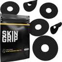 Skin Grip Universal Adhesive Patches for CGM and Insulin Pumps with Cutout (20-Pack), 0.8-Inch Hole, Waterproof & Sweatproof for 10-14 Days, Glucose Monitor Patch, Diabetic Sensor Cover, Black