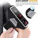 Running Armband with Earphone Bag Cell Phone Armband for iPhone 17 16 15 Pro 14 Plus 13 11 XR, Galaxy S24/S10 Water Resistant Sports Phone Holder Case & Zipper Slot Car Key Holder for 6.9 inch Phone, M: Medium Arm