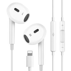 Wired Headphones for iPhone Ear buds with Lightning Connector (Built-in Microphone & Volume Control) Earbuds Compatible for iPhone 14/14 Pro/14 Plus/13/12/11/XR/XS/X/8/7Official Certified Earphones