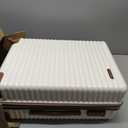 20-Inch Carry on Luggage,Carry-on Suitcase with Spinner Wheels and TSA Lock, 22x14x9 Airline Approved,Hardside Lightweight Travel Carry-on Luggage,Small Rolling Luggage (Beige, 20 Inch) (Begie)