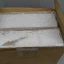 Dandat 1 Set Wood Boxes for Centerpieces 12x4 Inch Rectangle Wooden Planter Box Rustic Wooden Planters with Removable Plastic Liner Floral Foam Blocks for Christmas Wedding Home Garden Decor(White)