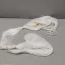 150cm/4.9 feet White Extra Long Anime Wig Heat resistant Straight Synthetic Hair Wig for Costume 