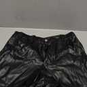 Men's PU Leather Shorts Flat Front Boxer Short Pants Casual Straight Leg Hot Shorts with Pocket & Zipper (Medium, 3#black)