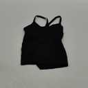 MathCat Workout Tank Tops for Women with Built in Bra, Sleeveless Gym Tops Seamless Racerback Athletic Yoga Shirts (Medium, Black)