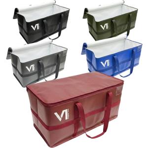 Moving Bags Heavy Duty, Packing Bags For Moving, Reinforced Camping Cargo Bag, Waterproof Canvas Storage Bins with Lids, Sturdy Extra Large Tote Bag with Zippers and Handles, Set of 5 Colors