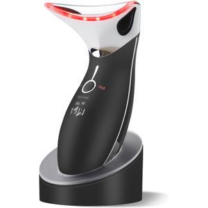 Ms.W Red Light Neck Face Massager, Facial Massager with Hot & Cold Modes for Skin Care, Vibration for Skin Tightening and Rejuvenation