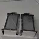 2 Pack Solar Lantern with Flickering Flame Candle, 13" Outdoor Waterproof Solar Lanterns Garden Decorative, Glass Hanging Lantern Metal for Outdoor Patio Yard Tabletop Decoration Mothers Day Gifts Mom