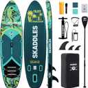 10’6’’ Inflatable Stand Up Paddle Board (SUP) for Adults and Youth with Non-Slip Deck – Complete Accessories Kit, for Fishing, Yoga, Fitness & Family Fun