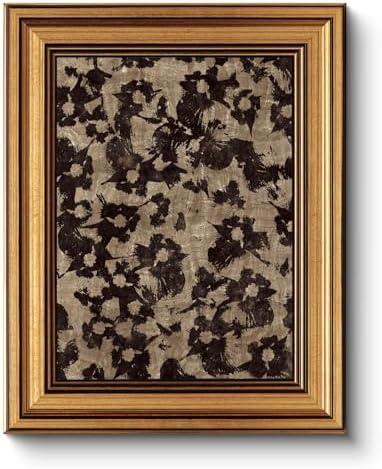 HUARCEY Gold Framed Vintage Wall Art for Living Room, Flowers Painting Prints Shelf Decor for Kitchen, Aesthetic Bedroom Wall Art, Christmas Gifts for Friends or Family (Crushed Flower - 8"x10")