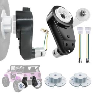 2PCS Kids Ride On Car Gearbox 12V RS550 40000RPM High-Speed Motor Gearbox for Power Wheels Kid's Ride on Toys,High Torque Motor for Kid's Electric Vehicle Replace Parts,2 Free Coupler