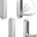 Dntorx Folding Coat Hooks, 4 Pcs Foldable Silver Wall Hooks Heavy Duty Foldable Hook Bathroom Towel Hooks Robe Hooks Wall Mounted for Hanging Coat Towels Clothes Hat Bags Keys