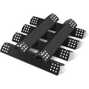 6 pcs Flame Tamers for Nexgrill 720-0896 720-0896B 720-0898 720-0830H 720-0783E Replacement Parts, Porcelain Steel Heat Plates Heat Shields