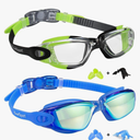 EverSport Kids Swim Goggles, Pack of 2 Swimming Goggles for Children Teens, Anti-Fog Anti-UV Youth Swim Glasses for Age4-16