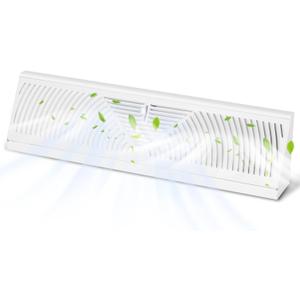Aremae 1 Pack Baseboard Register Vent 15 Inch - RoundFlow Design for Maximum Air Flow - Smooth-Glide Air Adjust Lever - Heavy Duty Rust-Proof Steel - Tool-Free Easy Installation