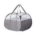 YOHOOLYO 95L Toy Storage Basket Box Chest for Boys Baby Toddler Kids, Collapsible Pop Up Large Mesh Toy Organizer Bin with Handles for Living Room Area, Playroom, Closet (Grey)