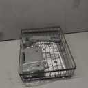 Small Dish Drying Rack, Space Saving Dish Racks for Kitchen Counter, Kitchen Organizer Dish Drainer with Cutlery Holder for Spoons and Forks, 11''W x 15''L, Gray