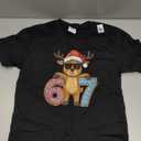 67 Christmas Funny 67 Meme Youth Kids Reindeer 67 T-Shirt M