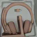 awatrue Wireless Headset with Mic, Bluetooth Headset with AI Noise Cancelling Microphone & Charging Base, 2.4GHz Wireless Headphones with USB Dongle for Computer/Remote Work/Call Center/Zoom（Pink）