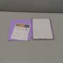 INFILAND Compatible with iPad Air 11 Inch Case M3/M2 (2025/2024), iPad Air 5th/4th Generation Case Cover (2022/2020) 10.9 inch with Crystal Clear Slim Back & Pencil Holder English Lavender (Diamond Clear Light Purple)