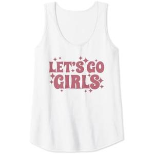 Womens Let's Go Girls, Party, Bachelorette Party, Bridal, Funny Tank Top, XL