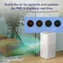 Levoit Air Purifiers for Home Large Room Up to 2933 Ft With HEPA Sleep Mode, AHAM VERIFIDE, Smart WIFI, PM2.5 Monitor, 3-in-1 Filter For Smoke, Pet Allergies, Dust, Alexa Control, Core 600S-P, White