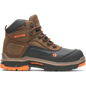 Wolverine Men's Overpass 6" Mid Composite Toe Waterproof Work Boot (10, Summer Brown)
