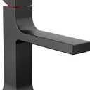 Delta Faucet Velum Single Hole Bathroom Faucet, Black Bathroom Sink Faucet, Single Handle Bathroom Faucet, Bath Faucet, Pop-Up Drain Assembly, Matte Black 537-BLMPU-DST