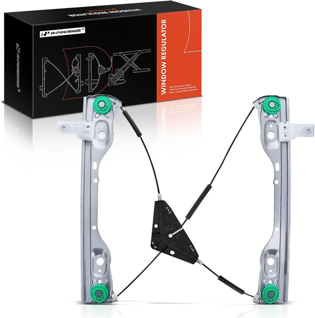 A-Premium Power Window Regulator Front Passenger Side Compatible with Jeep KL Series Cheroke 2014-2023, Front Right Passenger Side, Without Motor