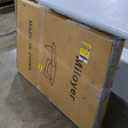 Modern Coffee Table for Living Room and Small Spaces, 43.3" x 29.5" x 15.8" Triangle Tempered Glass Table Top and Eco-Friendly MDF Base, Walnut