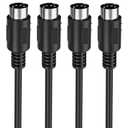 Mellbree MIDI Cable, 2-Pack 1-Feet Male to Male 5-Pin MIDI Cable Compatible with MIDI Keyboard, Keyboard Synth, Rack Synth, Sampler, External Sound Card, Sound Source and Other Music Gear
