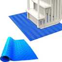 Swimming Pool Ladder Mat,Swimming Pool Step Mat with Non-Slip Texture - Blue Protective Pools Step Pad, Pool Accessories for Above Ground Stairs (36 X 36 Inch)